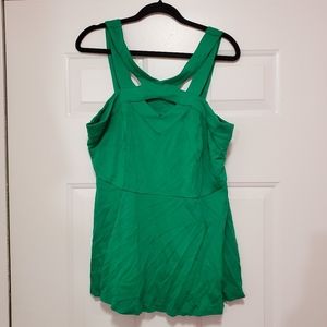 Halter neck Kelly green shirt